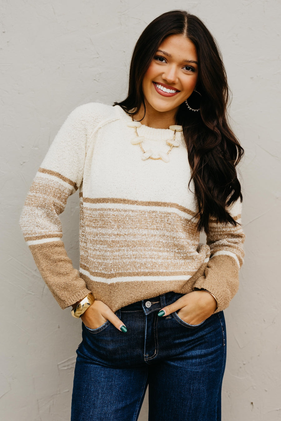 The Ashley Gradient Stripe Sweater