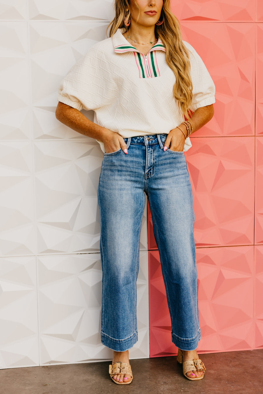 Flying Monkey Denim | The Sayler Crop Wide Leg Denim