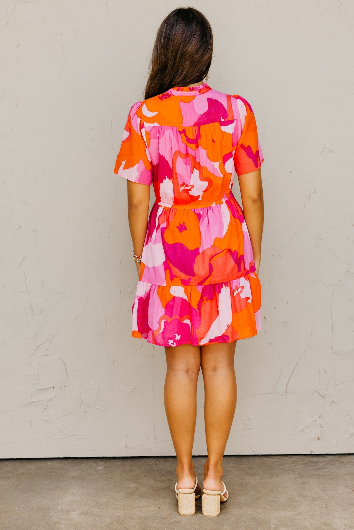 The Brantley Floral Tie Waist Mini Dress