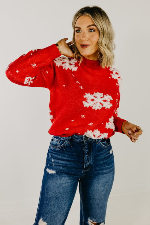 The Snowflake Mock Neck Sweater