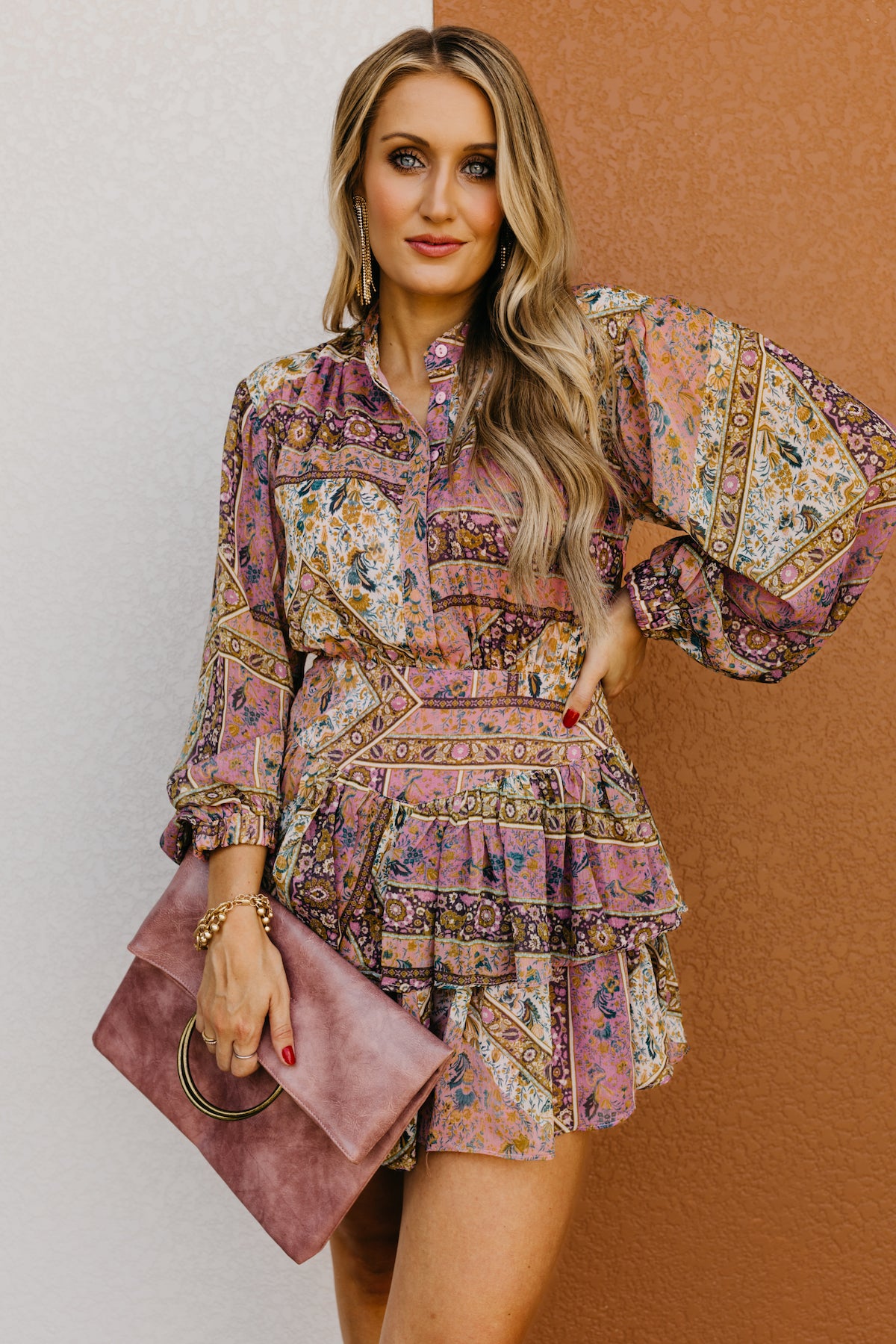 The Dulce Paisley Print Mini Dress  - FINAL SALE