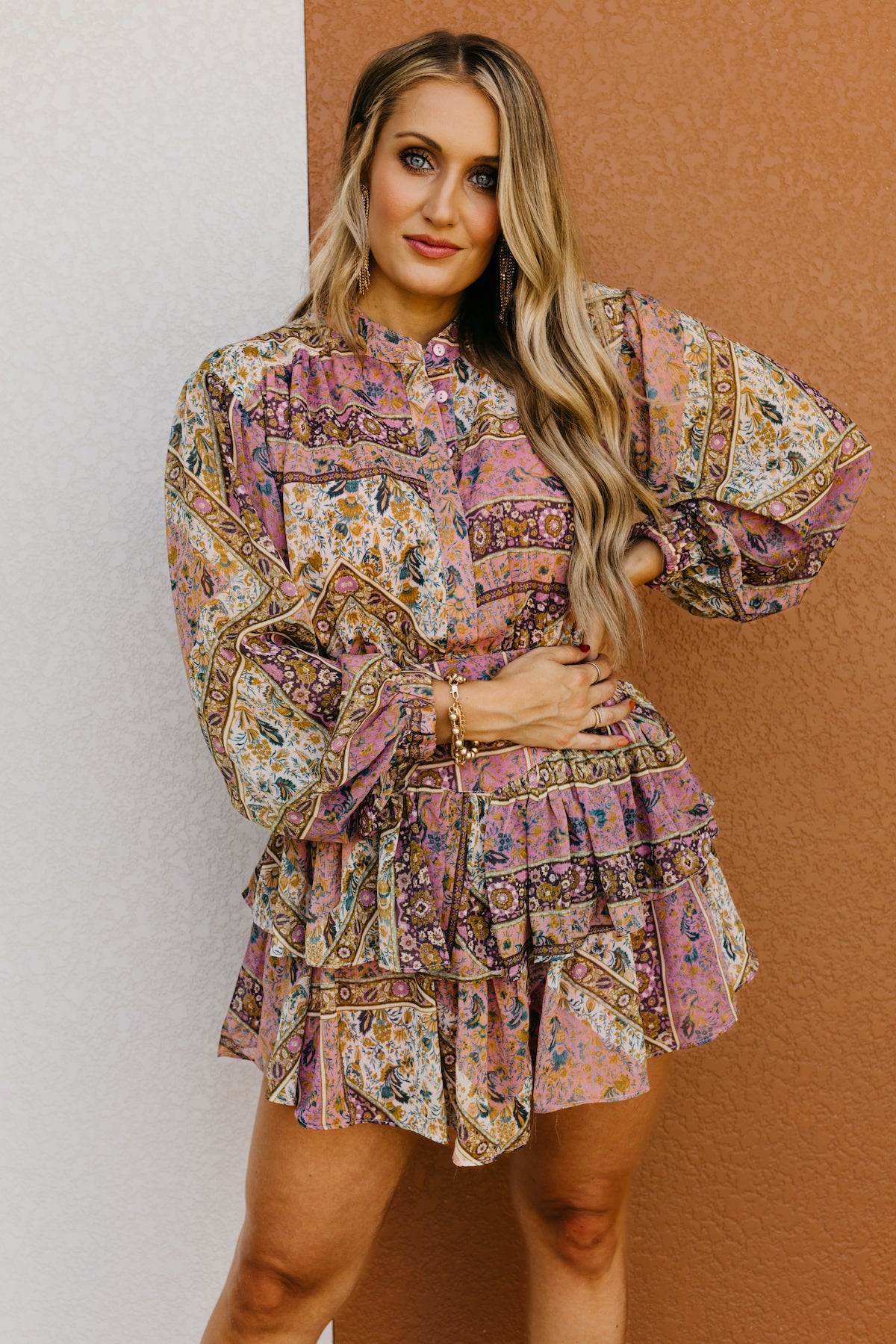 The Dulce Paisley Print Mini Dress  - FINAL SALE