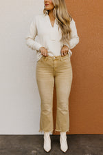 Vervet Denim | The Bella High Rise Crop Flare Jeans