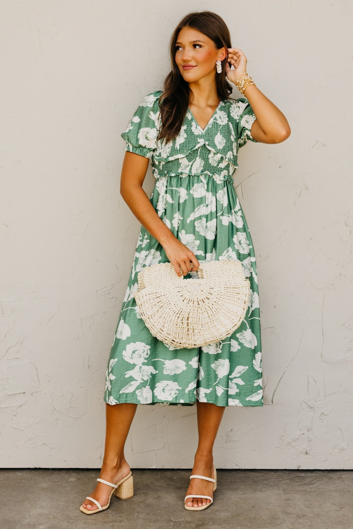 The Daniella Floral Smocked Maxi Dress