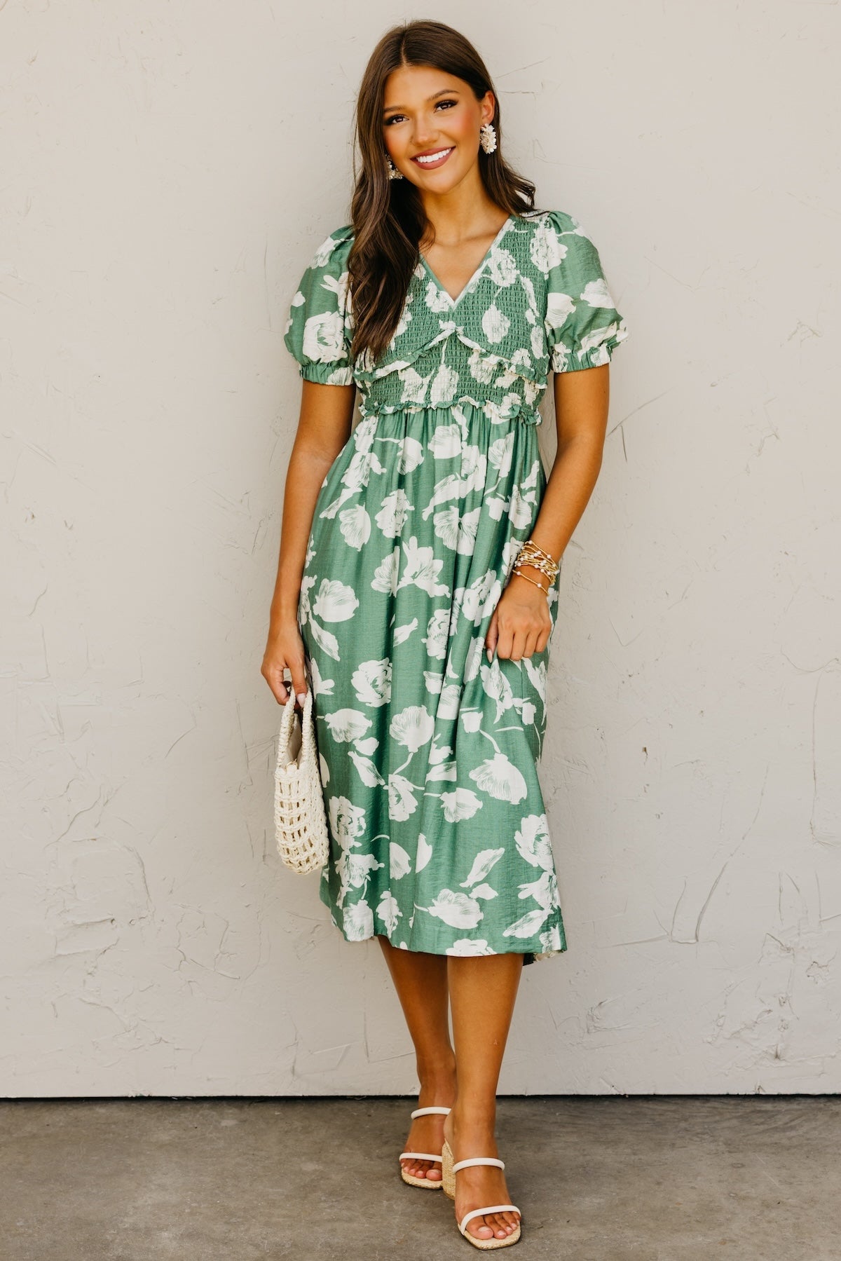 The Daniella Floral Smocked Maxi Dress