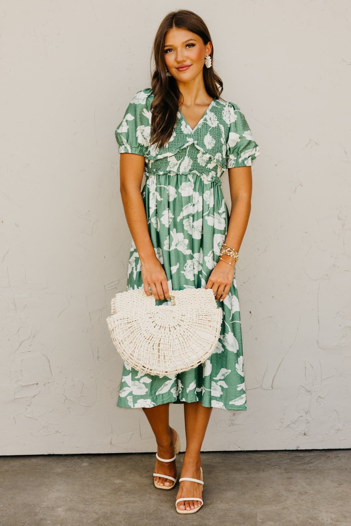 The Daniella Floral Smocked Maxi Dress