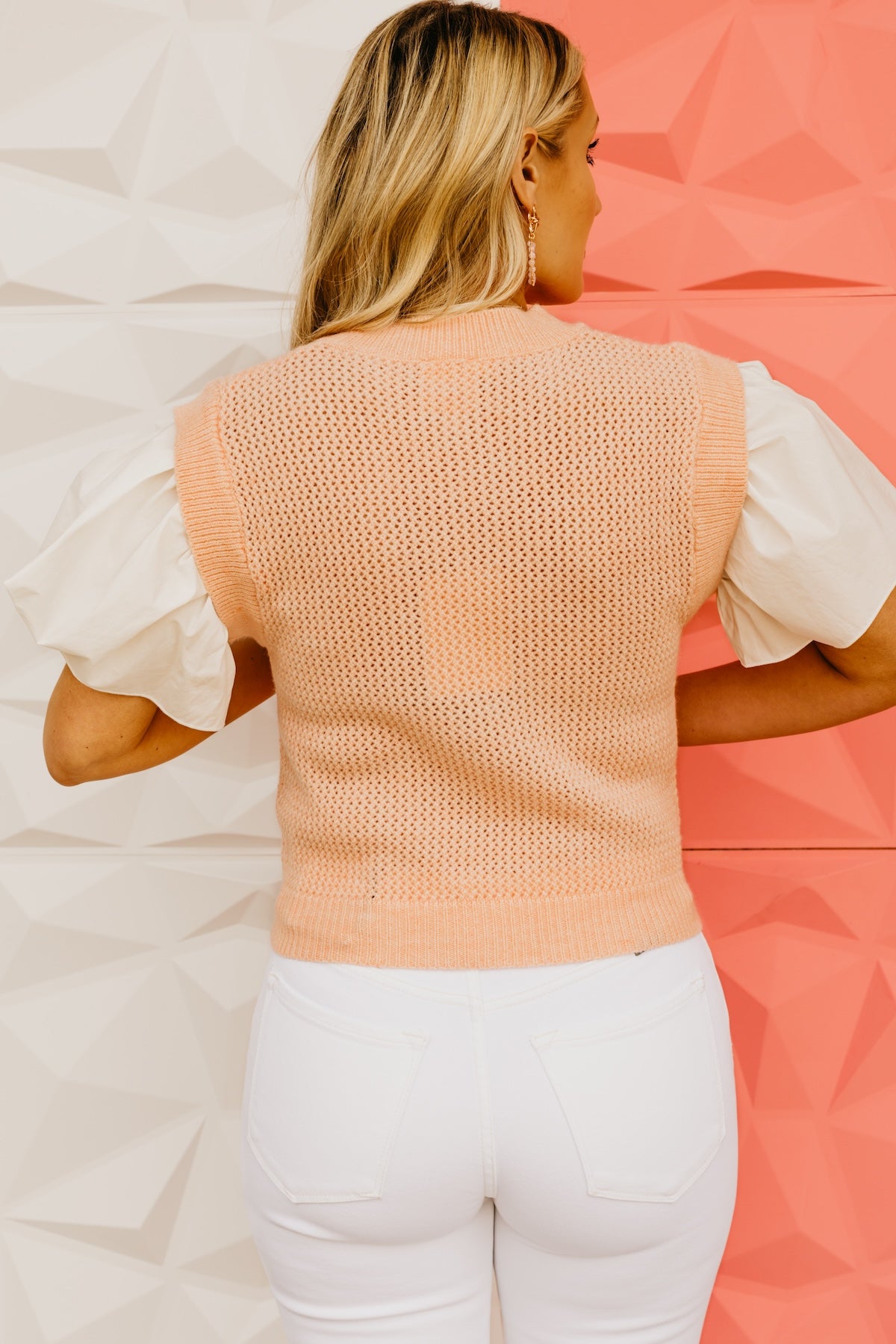 The Reyansh Mixed Media Sweater Vest