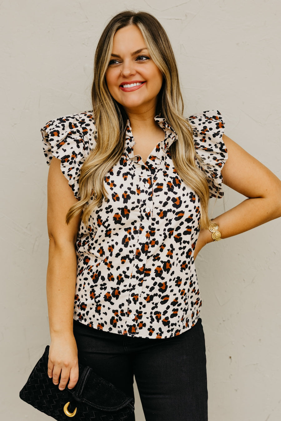The Aurora Printed Button Front Shirt