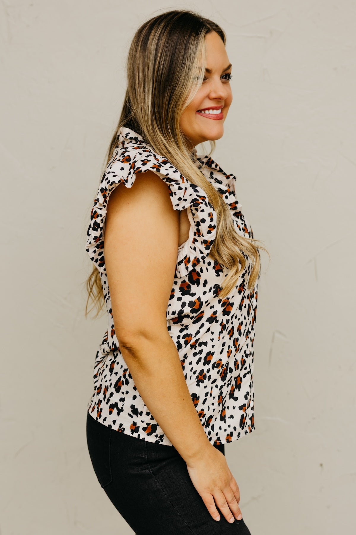 The Aurora Printed Button Front Shirt