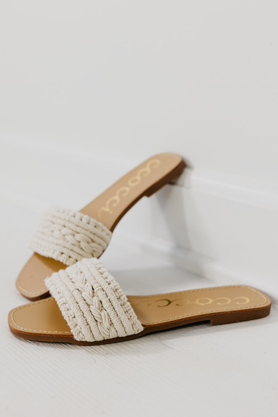 The Salma Woven Slide Sandal