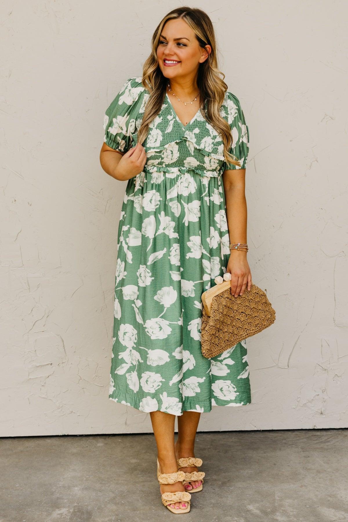 The Daniella Floral Smocked Maxi Dress