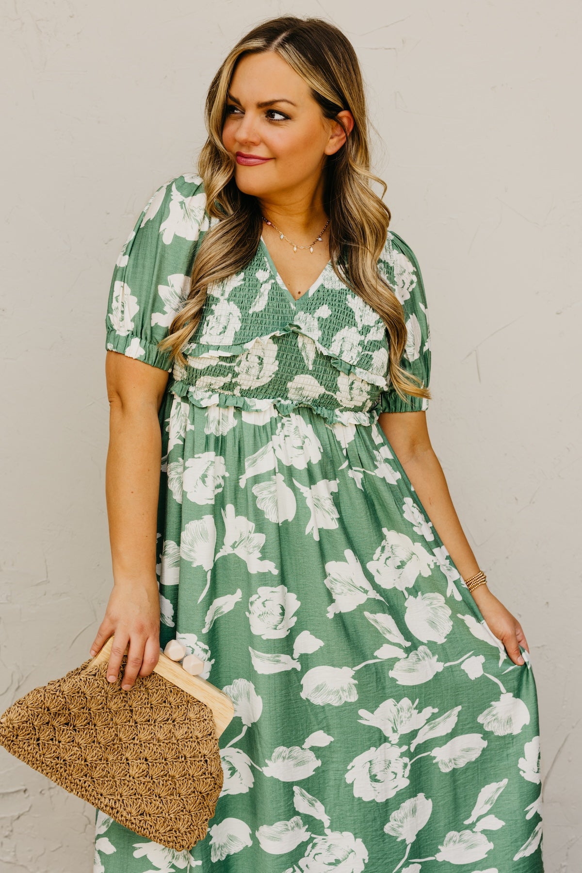 The Daniella Floral Smocked Maxi Dress