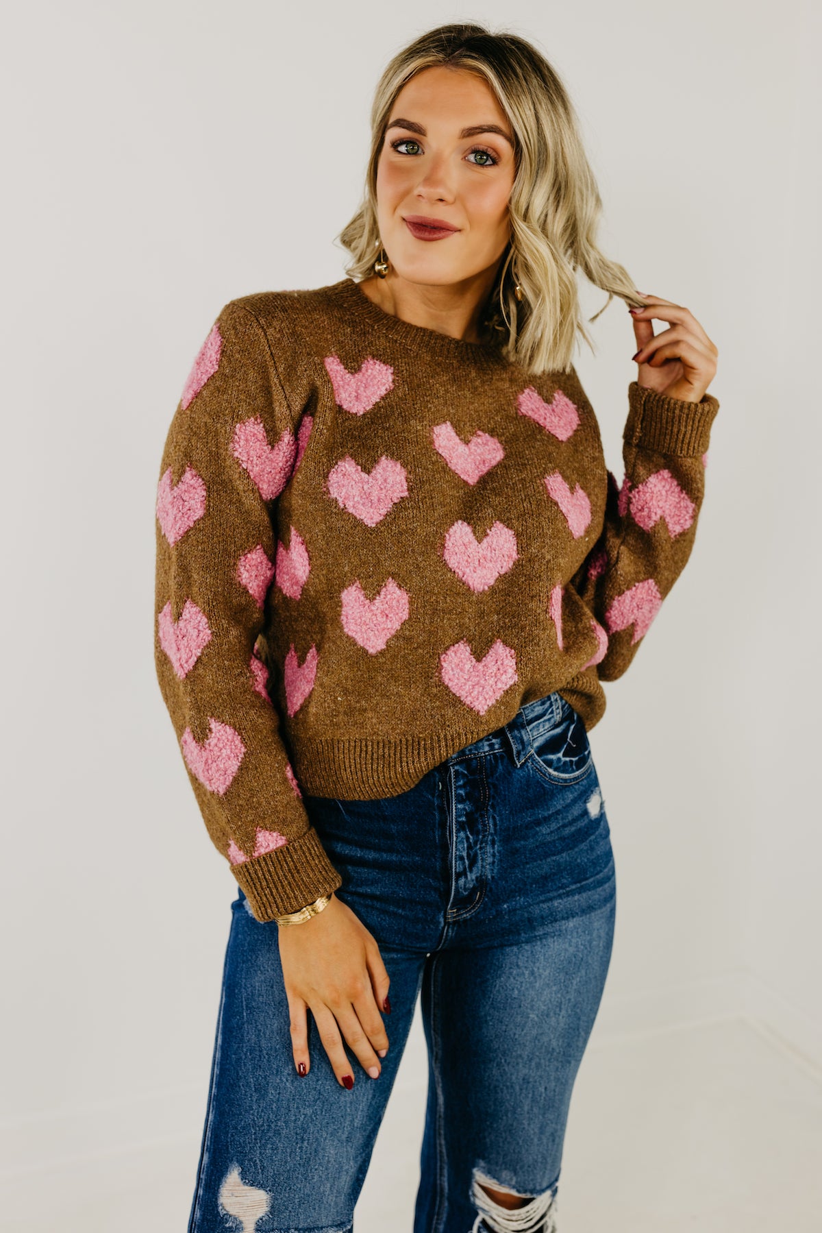 The Yosef Heart Pattern Sweater