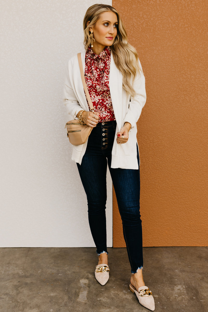 The Elaine Open Front Cardigan