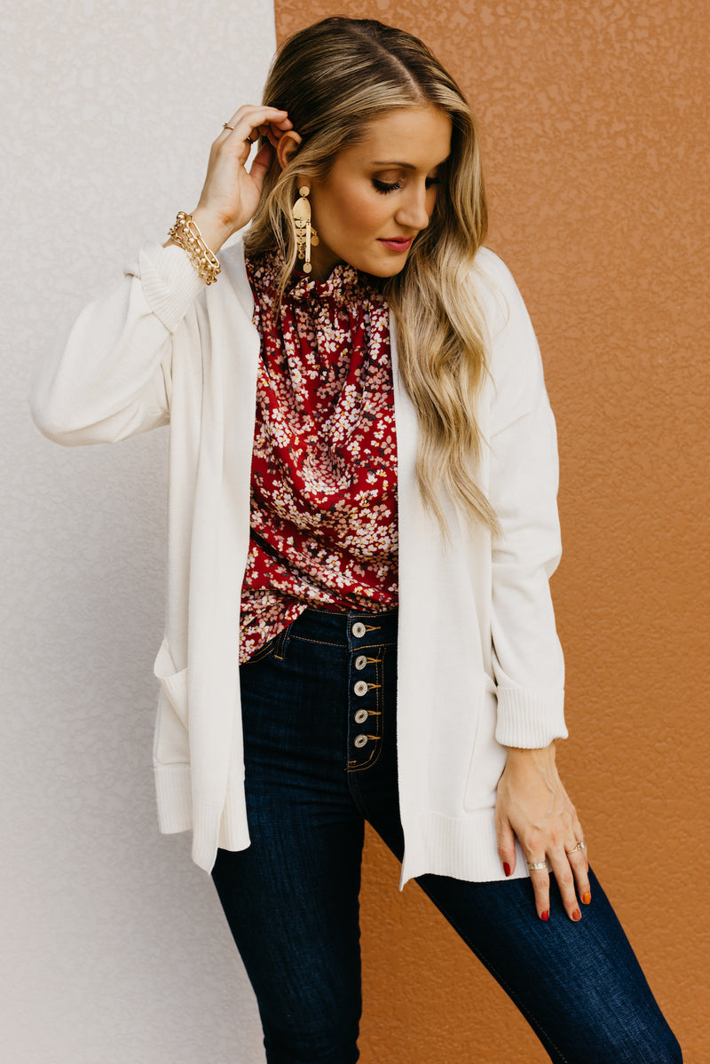The Elaine Open Front Cardigan