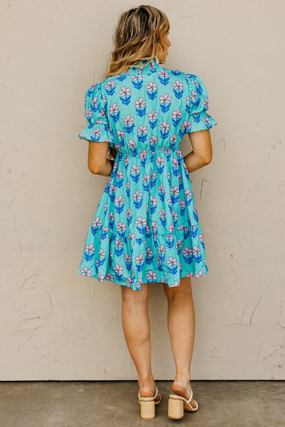 The Jemma Floral Shirred Mini Dress