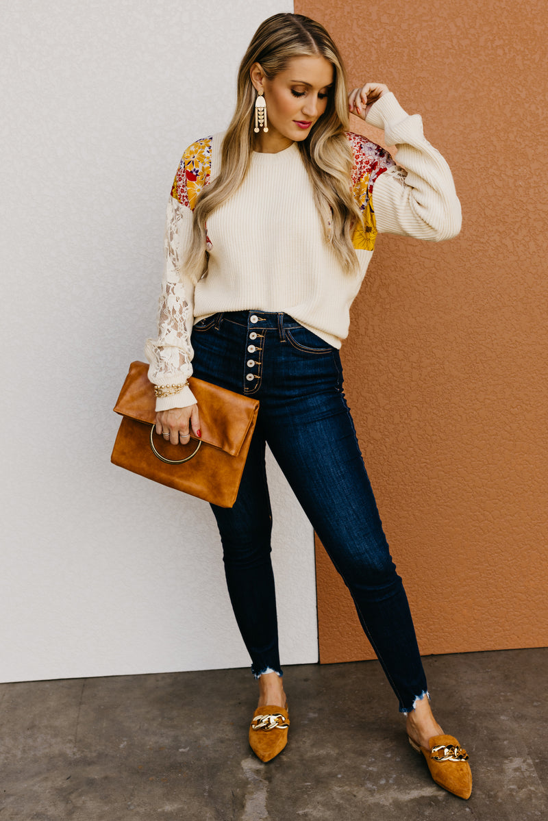 The Ziva Mixed Media Sweater