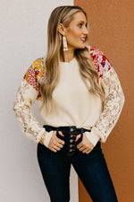 The Ziva Mixed Media Sweater