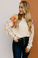 The Ziva Mixed Media Sweater