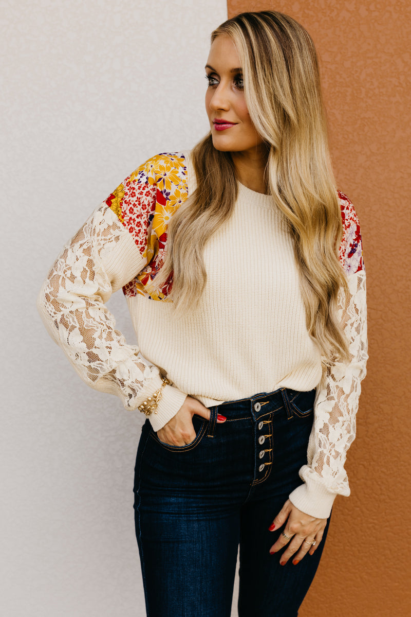 The Ziva Mixed Media Sweater
