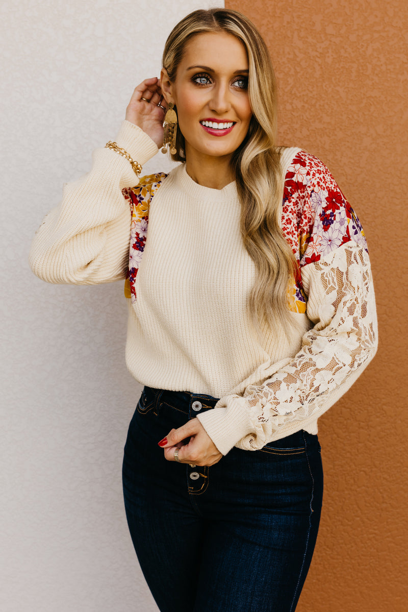 The Ziva Mixed Media Sweater