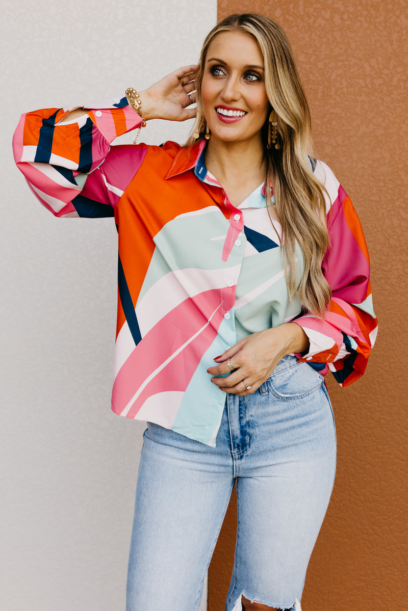 The Juelz Lantern Sleeve Shirt