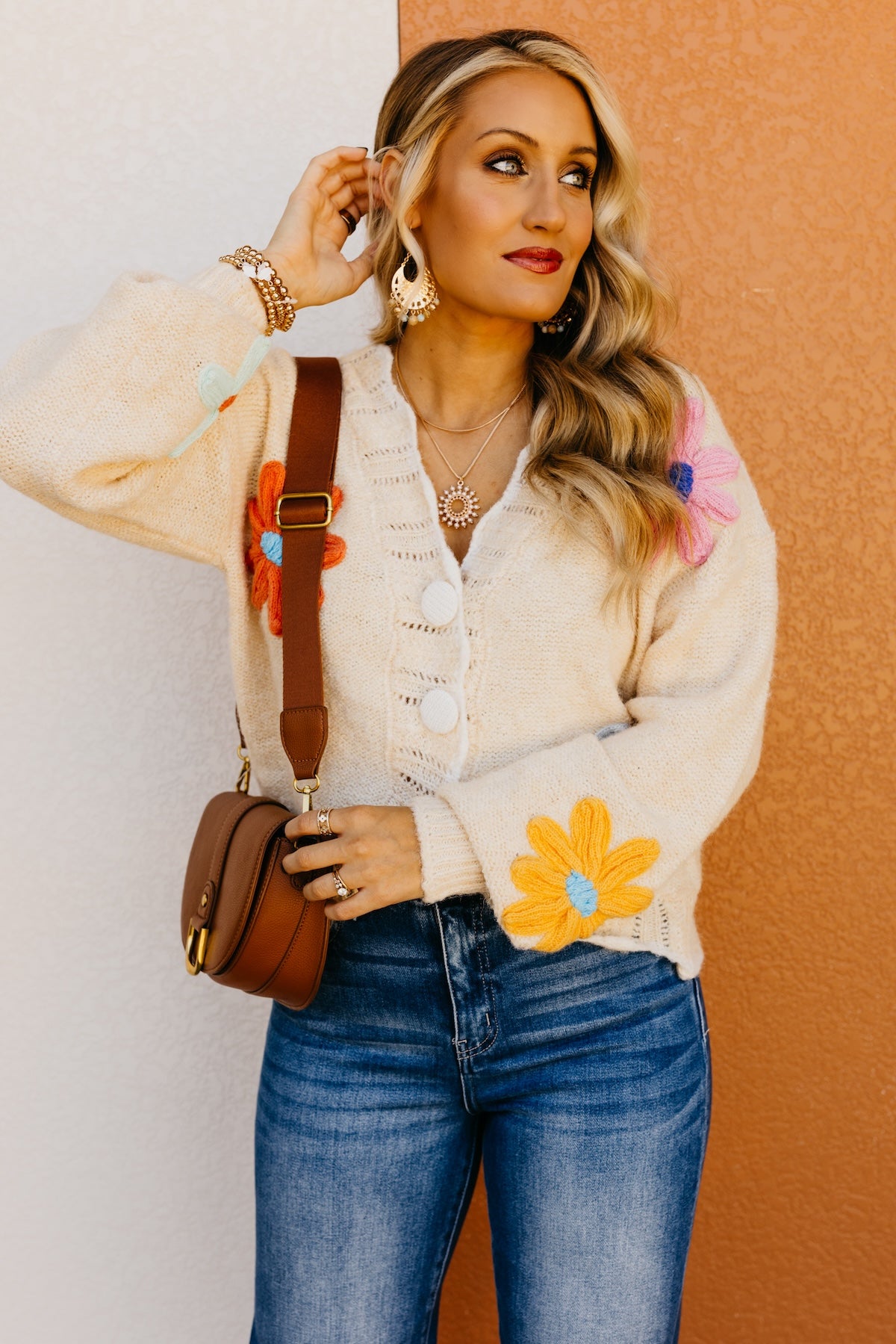 The Isabella Floral Scallop Cardigan