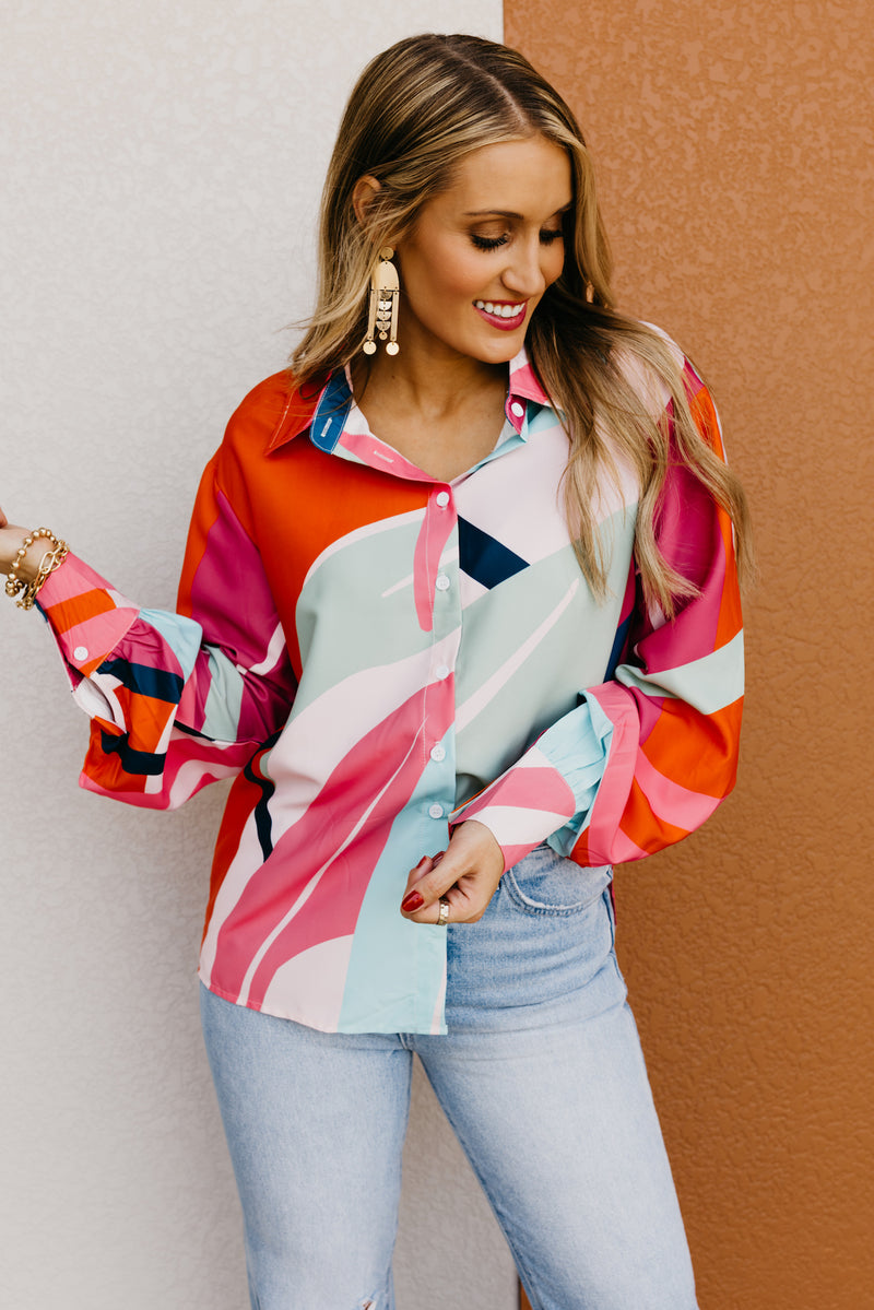 The Juelz Lantern Sleeve Shirt