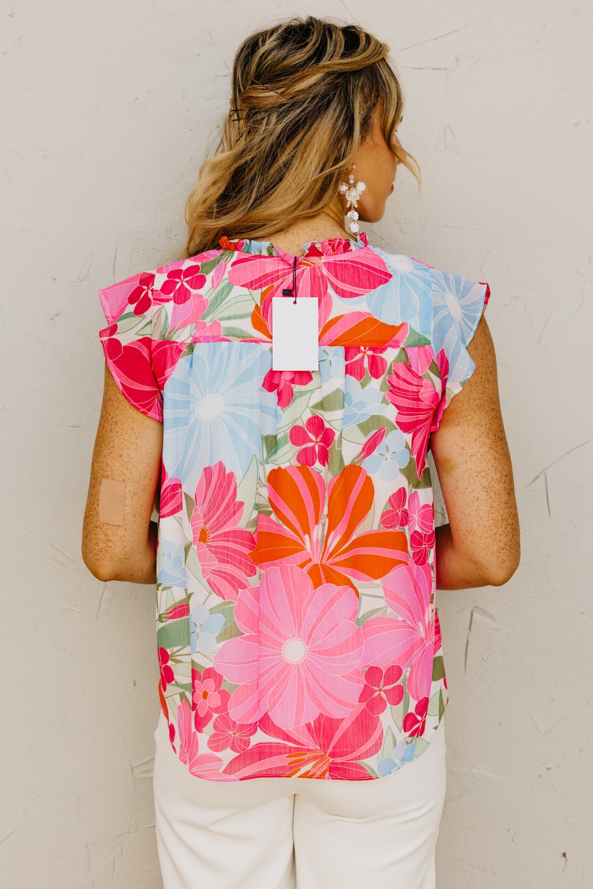 The Cynthia Floral Peasant Tie Blouse | MOD Boutique