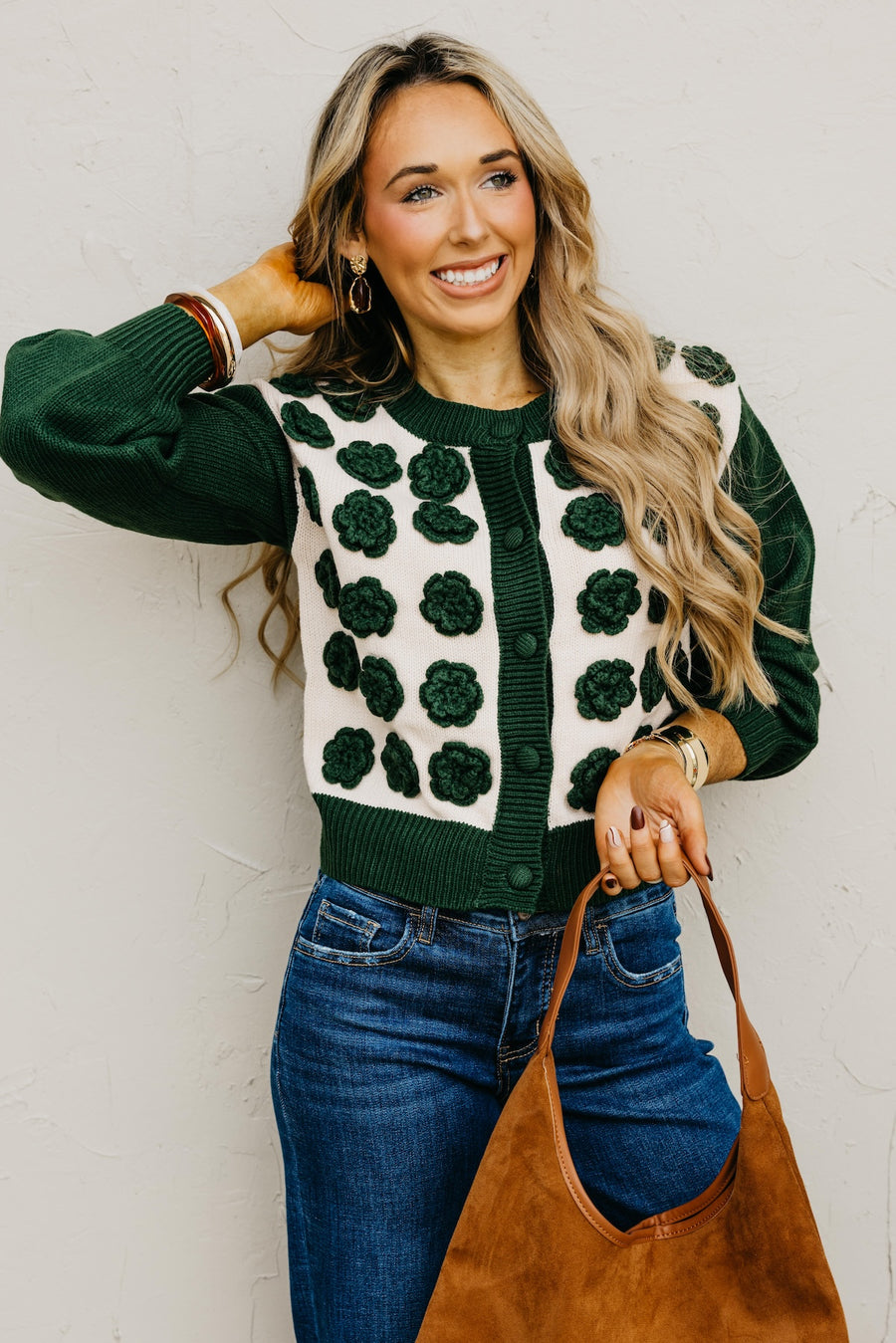 The Kingston Floral Button Up Cardigan