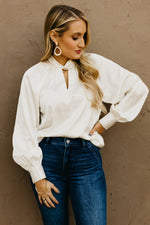 The Alaya Twist Keyhole Blouse