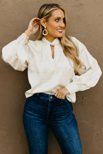 The Alaya Twist Keyhole Blouse