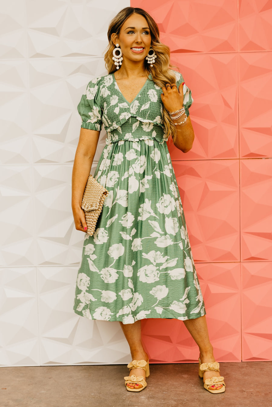 The Daniella Floral Smocked Maxi Dress
