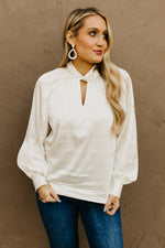 The Alaya Twist Keyhole Blouse