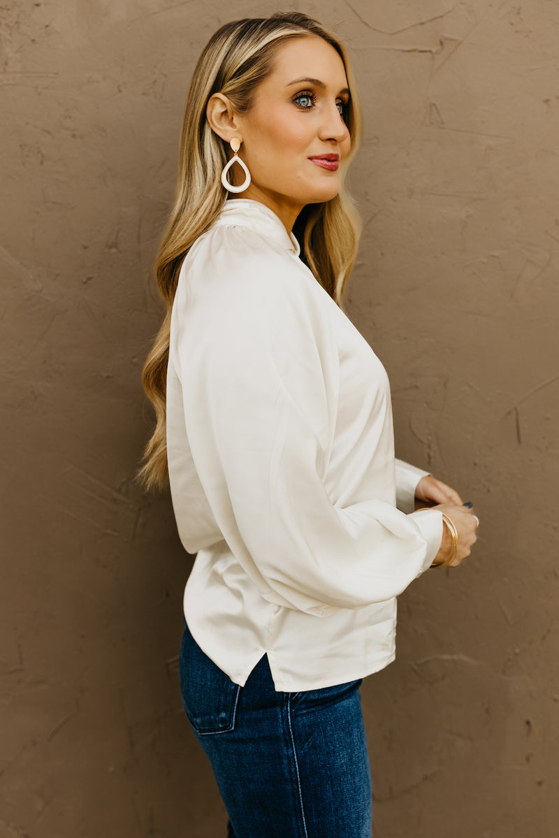 The Alaya Twist Keyhole Blouse
