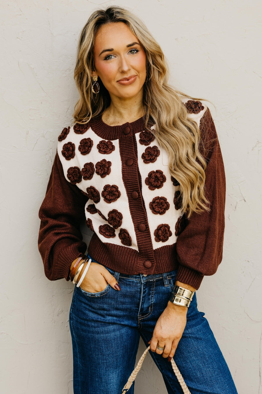 The Kingston Floral Button Up Cardigan