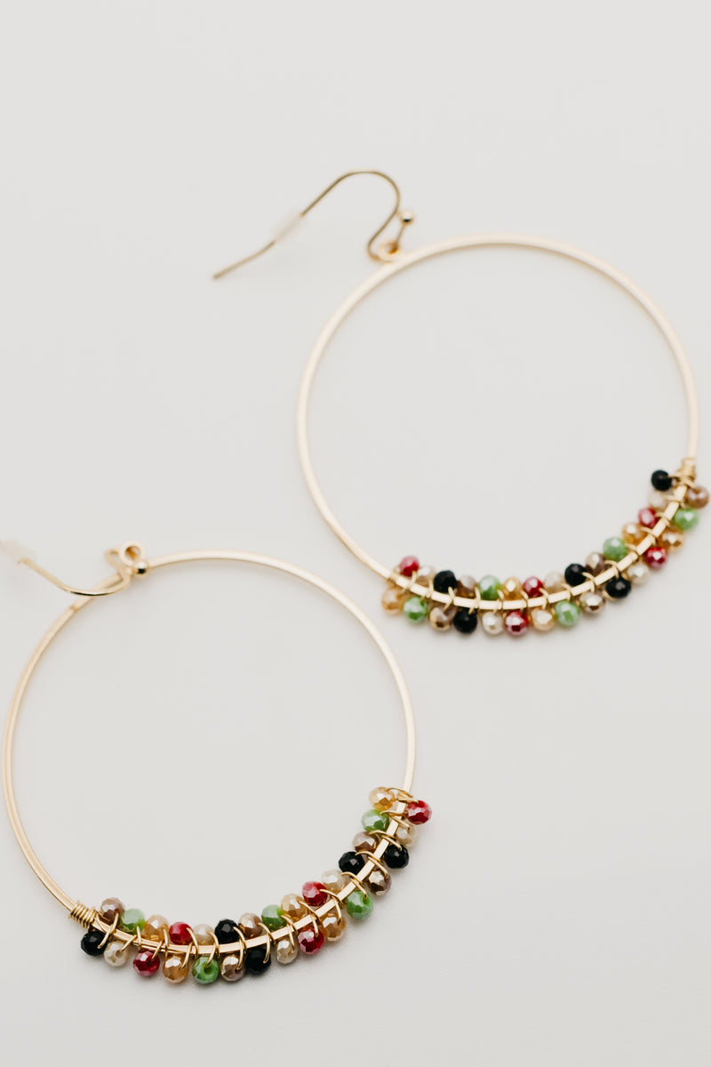 The Avalon Drop Circle Earring