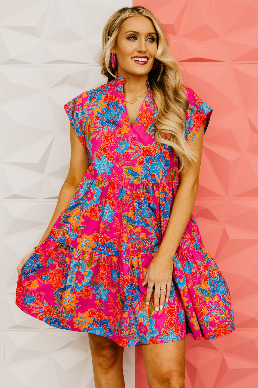 The Vivienne Floral Tiered Mini Dress