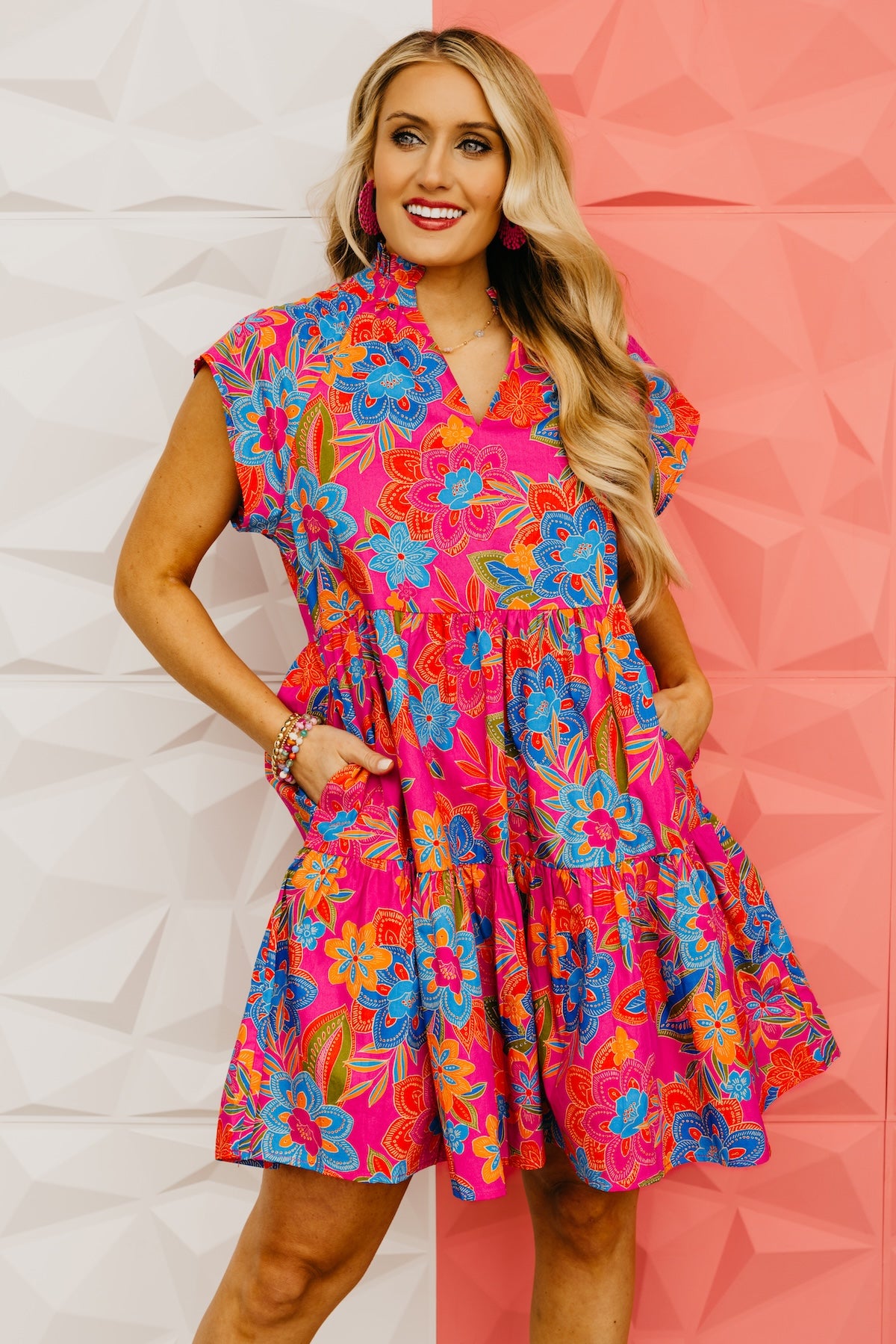 The Vivienne Floral Tiered Mini Dress