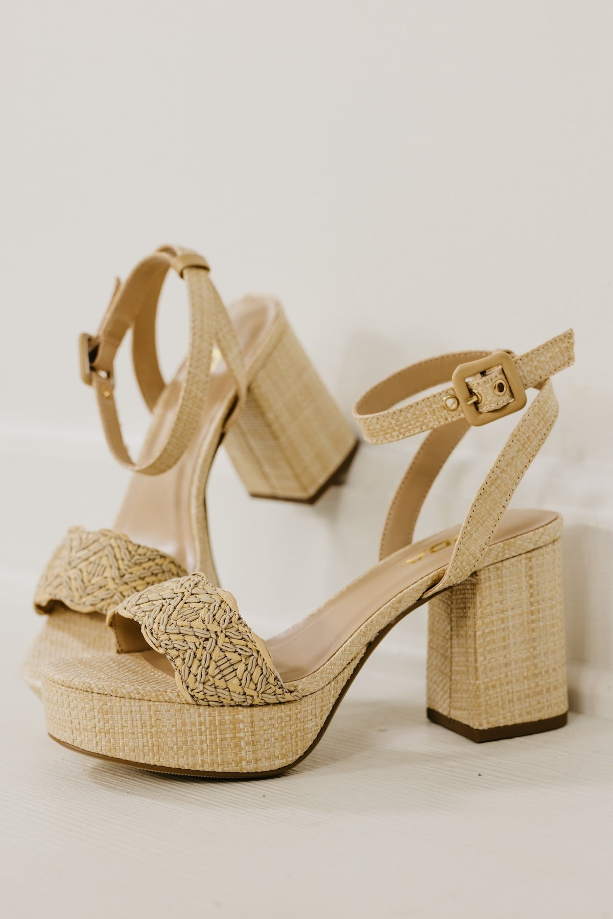 The Snooze Raffia Heel