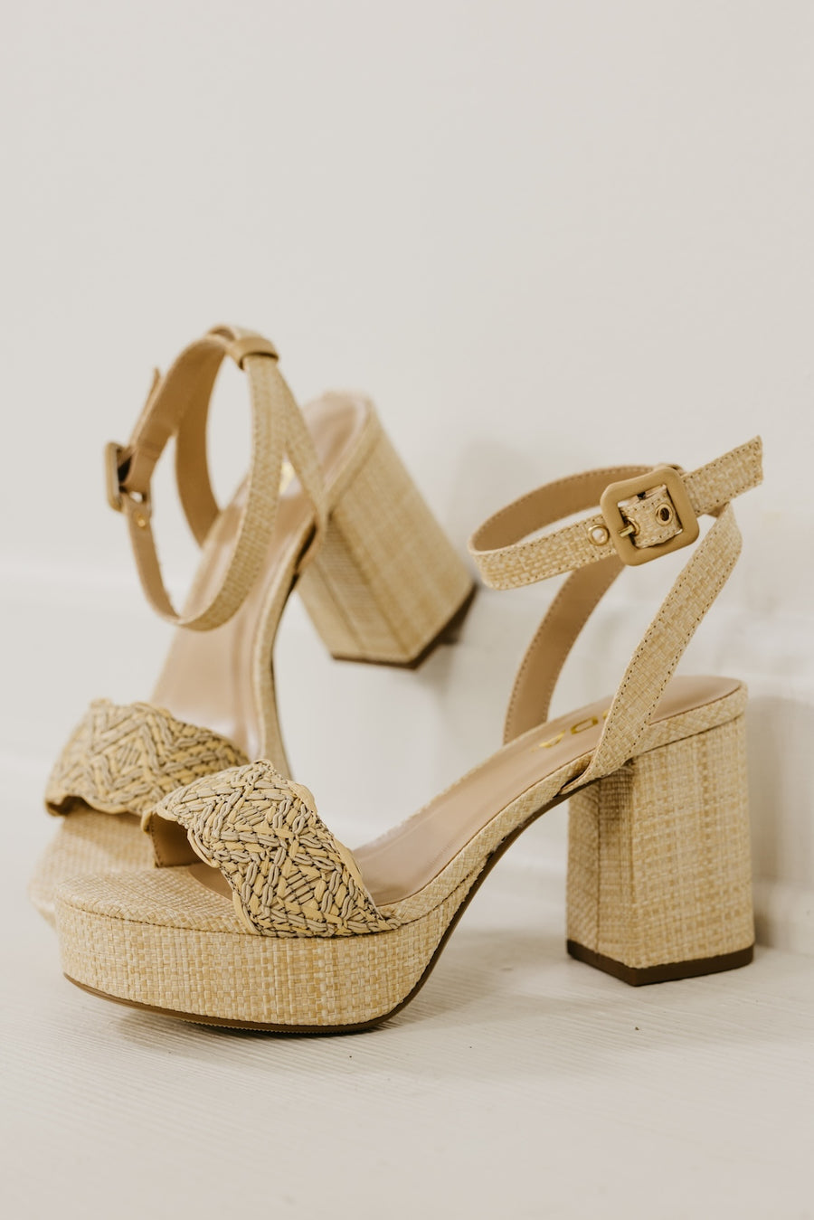 The Snooze Raffia Heel