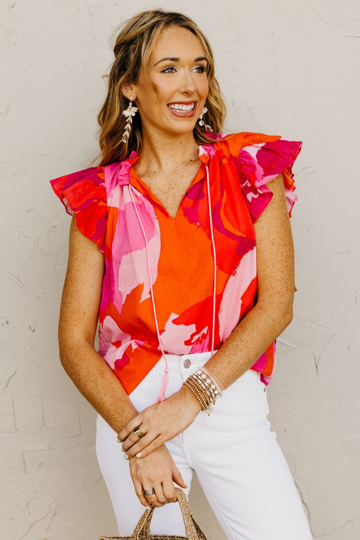 The Leyla Flutter Sleeve Blouse