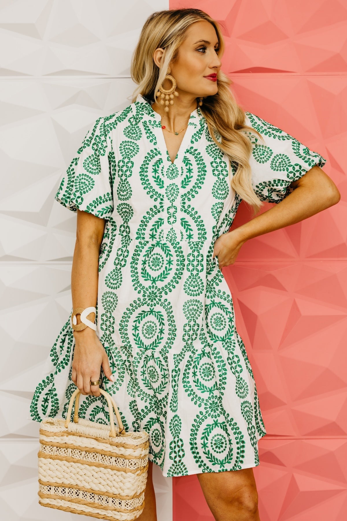 The Paul Eyelet Embroidered Mini Dress