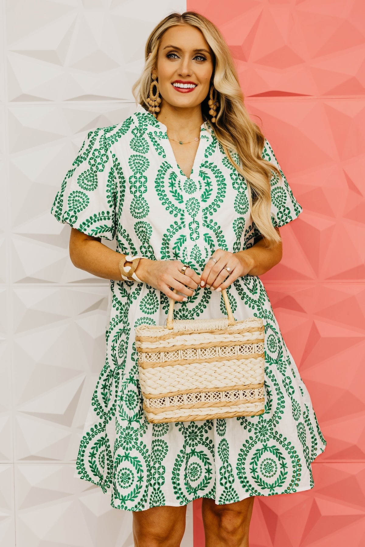 The Paul Eyelet Embroidered Mini Dress
