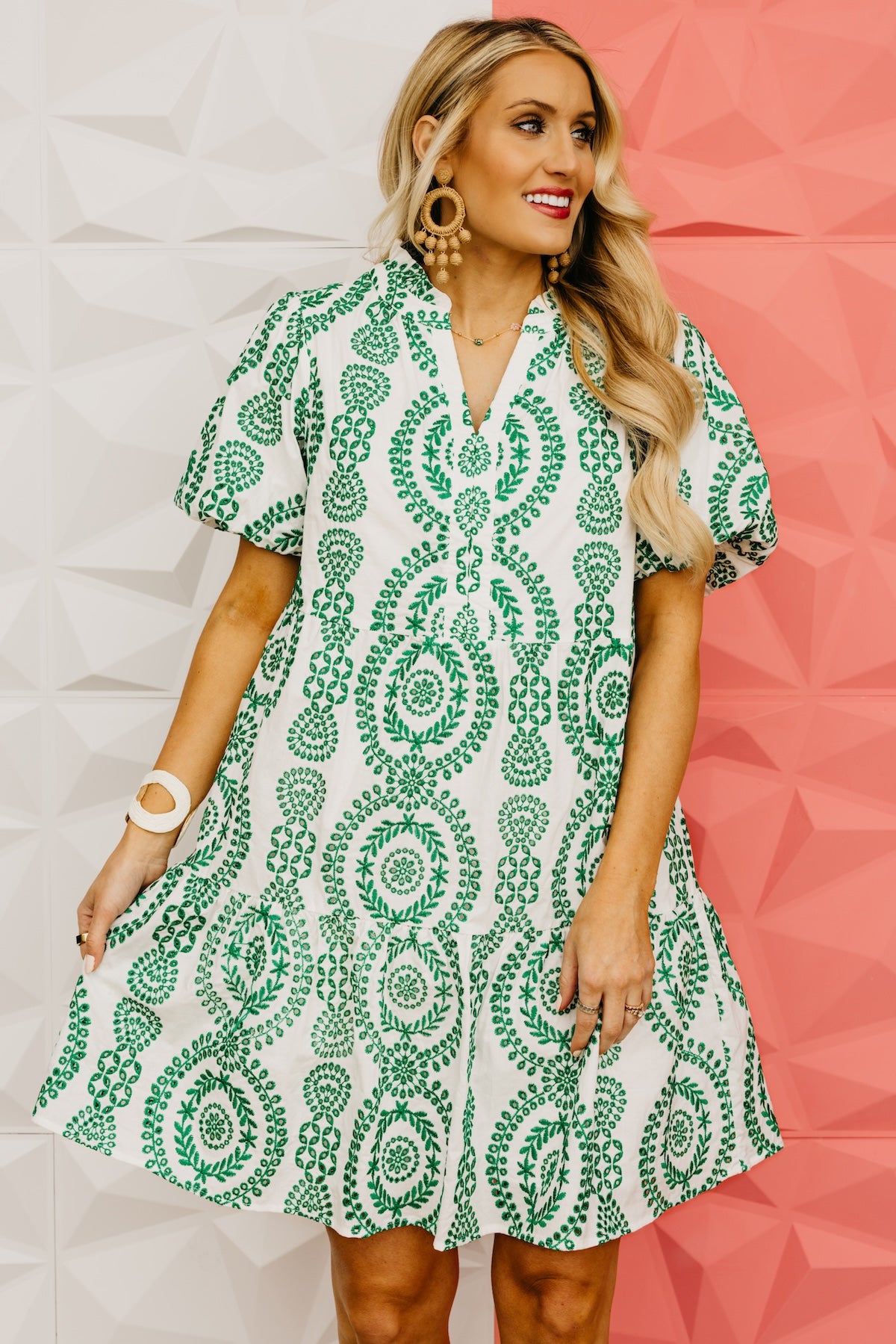 The Paul Eyelet Embroidered Mini Dress
