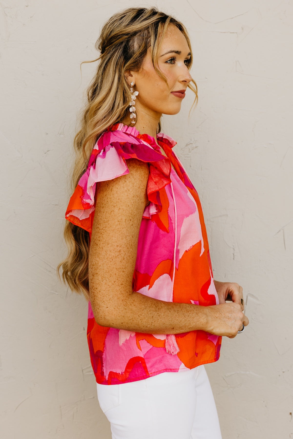 The Leyla Flutter Sleeve Blouse