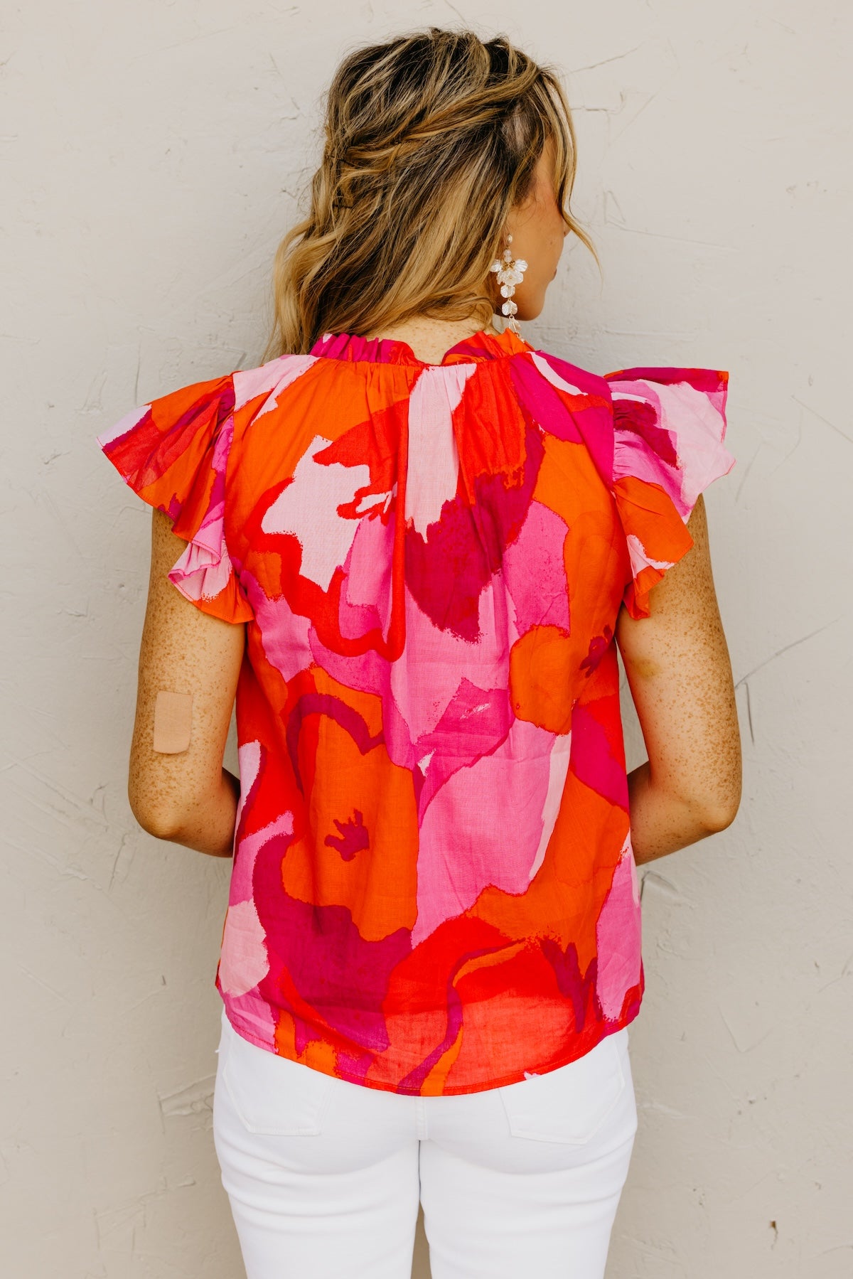 The Leyla Flutter Sleeve Blouse