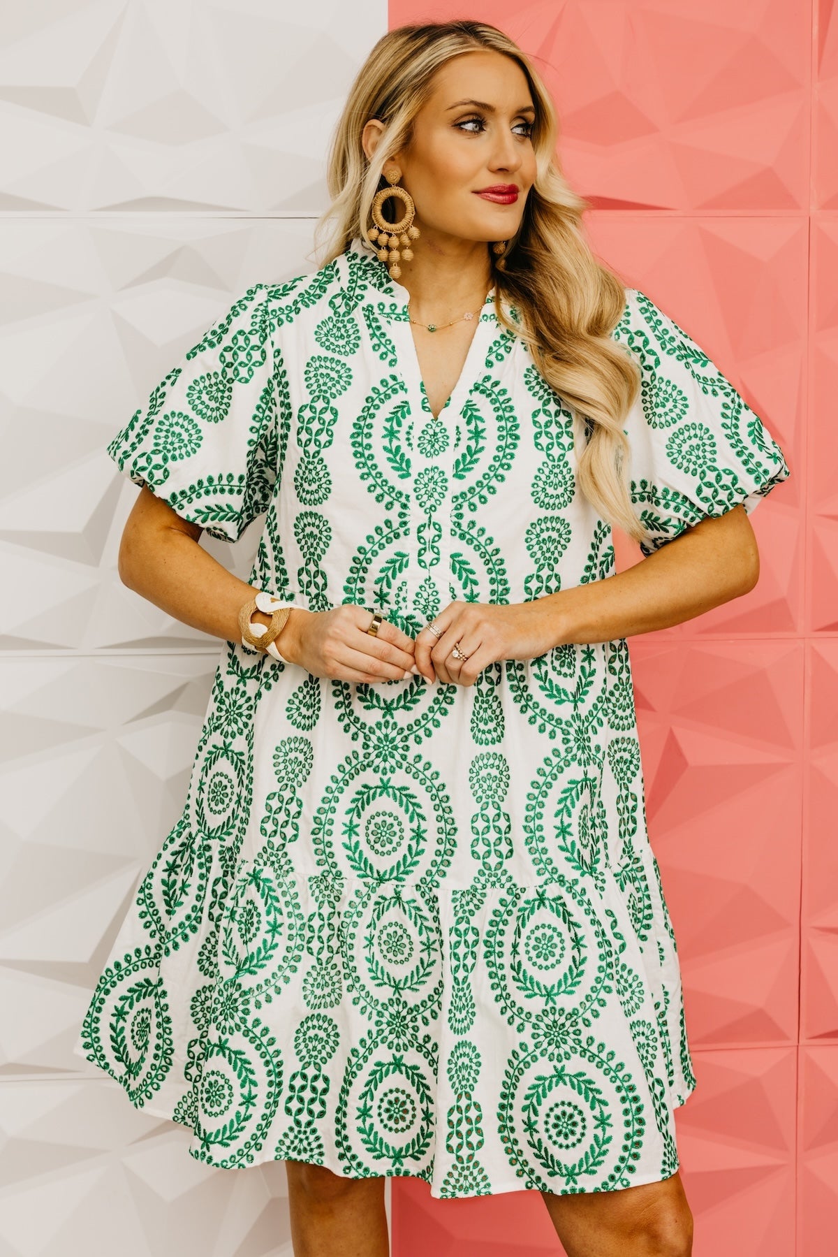 The Paul Eyelet Embroidered Mini Dress