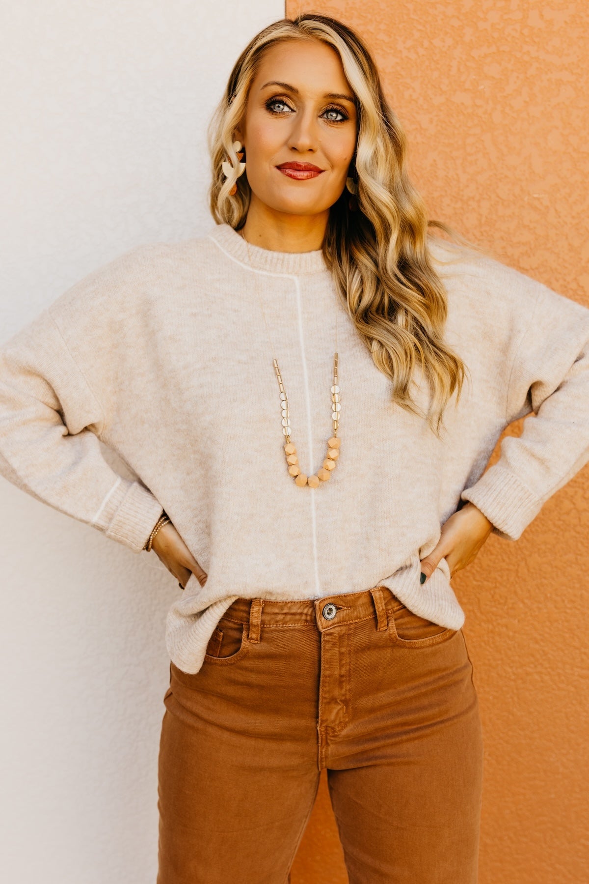 The Kadence Contrast Line Sweater
