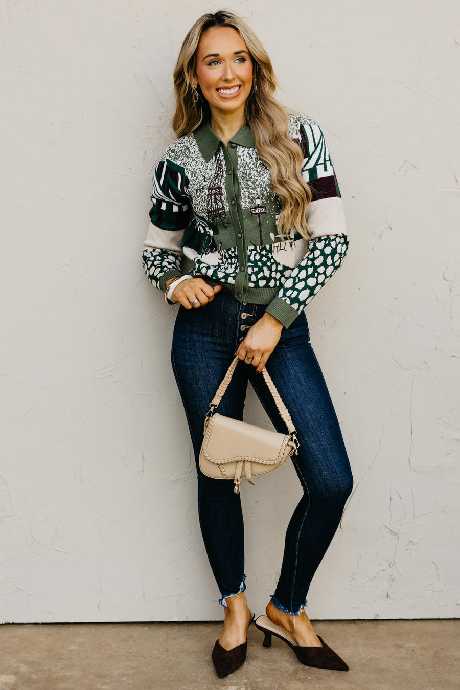 The Marsee Embroidered Jacquard Cardigan